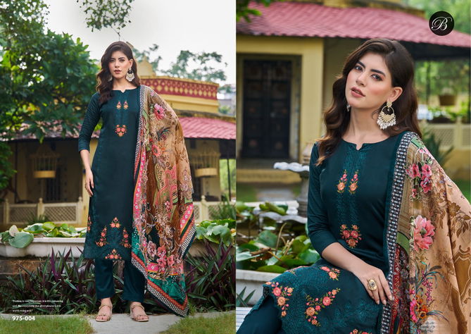 Zarqash By Belliza Cotton Embroidered Dress Material Wholesale Price In Surat
